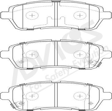 ADVICS-SEA H1N061Y - Set placute frana,frana disc aaoparts.ro