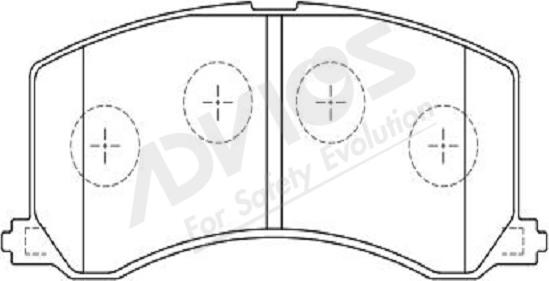 ADVICS-SEA H1N017Y - Set placute frana,frana disc aaoparts.ro