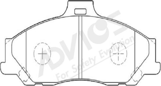 ADVICS-SEA K1N010Y - Set placute frana,frana disc aaoparts.ro