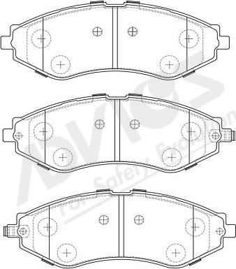 ADVICS-SEA L1N004Y - Set placute frana,frana disc aaoparts.ro