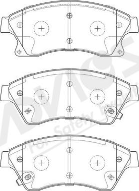 ADVICS-SEA L1N007Y - Set placute frana,frana disc aaoparts.ro