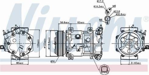 AES PSH 89067 - Compresor, climatizare aaoparts.ro