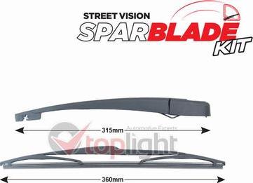 AE TOPLIGHT TRA-C849 - Set stergatoare, curatare parbriz aaoparts.ro