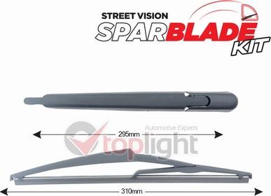 AE TOPLIGHT TRA-C8411 - Set stergatoare, curatare parbriz aaoparts.ro