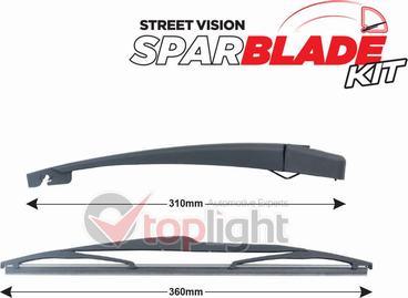 AE TOPLIGHT TRA-C848 - Set stergatoare, curatare parbriz aaoparts.ro