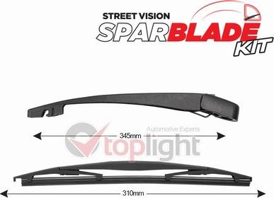 AE TOPLIGHT TRA-C8C5 - Set stergatoare, curatare parbriz aaoparts.ro