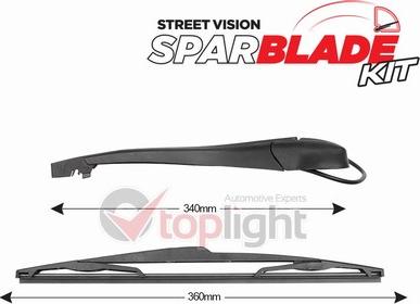 AE TOPLIGHT TRA-C8J1 - Set stergatoare, curatare parbriz aaoparts.ro