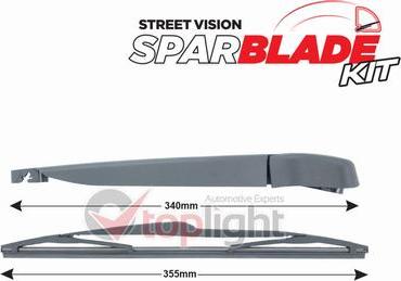 AE TOPLIGHT TRA-F4F5 - Set stergatoare, curatare parbriz aaoparts.ro