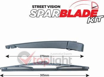 AE TOPLIGHT TRA-O1A13 - Set stergatoare, curatare parbriz aaoparts.ro