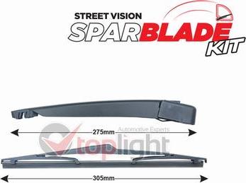 AE TOPLIGHT TRA-O1A12 - Set stergatoare, curatare parbriz aaoparts.ro