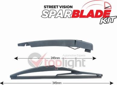 AE TOPLIGHT TRA-P137 - Set stergatoare, curatare parbriz aaoparts.ro