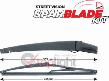 AE TOPLIGHT TRA-P124 - Set stergatoare, curatare parbriz aaoparts.ro