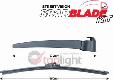 AE TOPLIGHT TRA-V2P3 - Set stergatoare, curatare parbriz aaoparts.ro