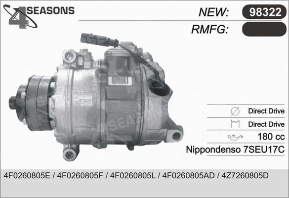 AHE 98322 - Compresor, climatizare aaoparts.ro