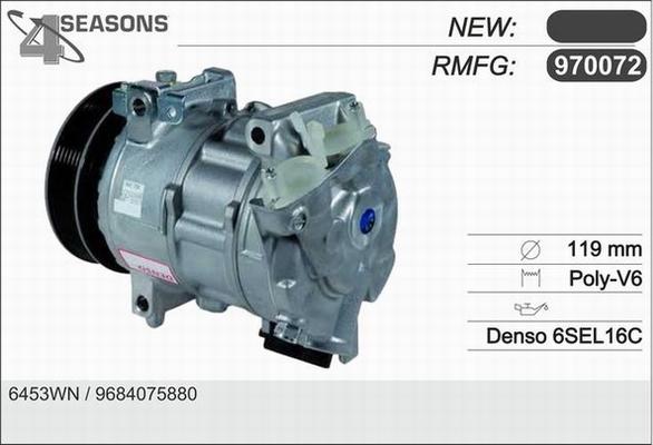 AHE 970072 - Compresor, climatizare aaoparts.ro