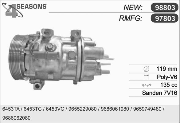AHE 97803 - Compresor, climatizare aaoparts.ro
