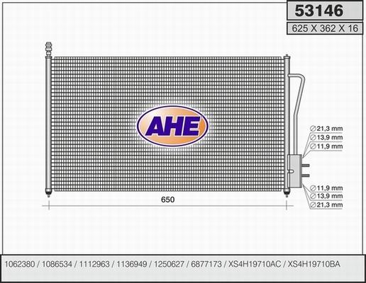 AHE 53146 - Condensator, climatizare aaoparts.ro
