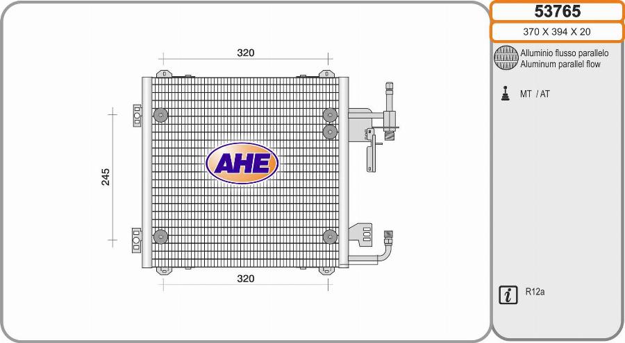 AHE 53765 - Condensator, climatizare aaoparts.ro