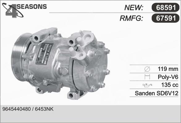 AHE 67591 - Compresor, climatizare aaoparts.ro
