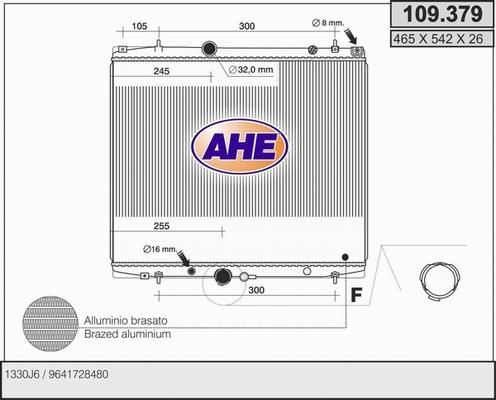 AHE 109.379 - Radiator, racire motor aaoparts.ro