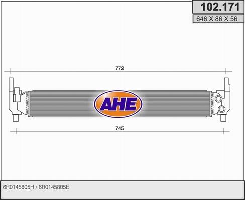 AHE 102.171 - Radiator, racire motor aaoparts.ro