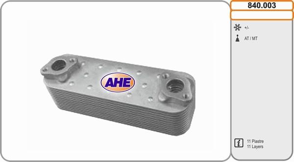 AHE 840.003 - Radiator ulei, ulei motor aaoparts.ro