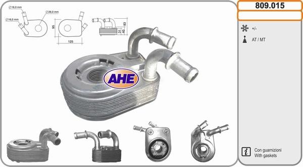 AHE 809.015 - Radiator ulei, ulei motor aaoparts.ro