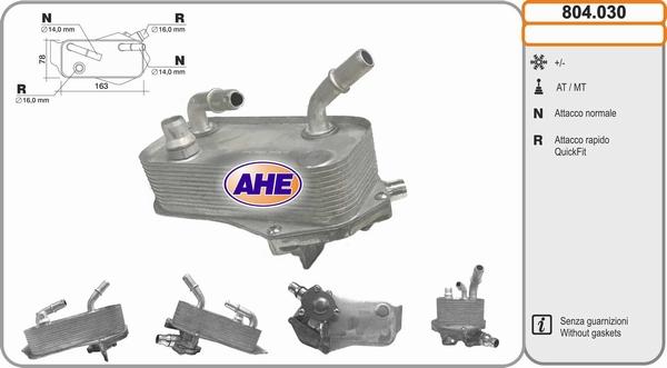 AHE 804.030 - Radiator ulei, ulei motor aaoparts.ro