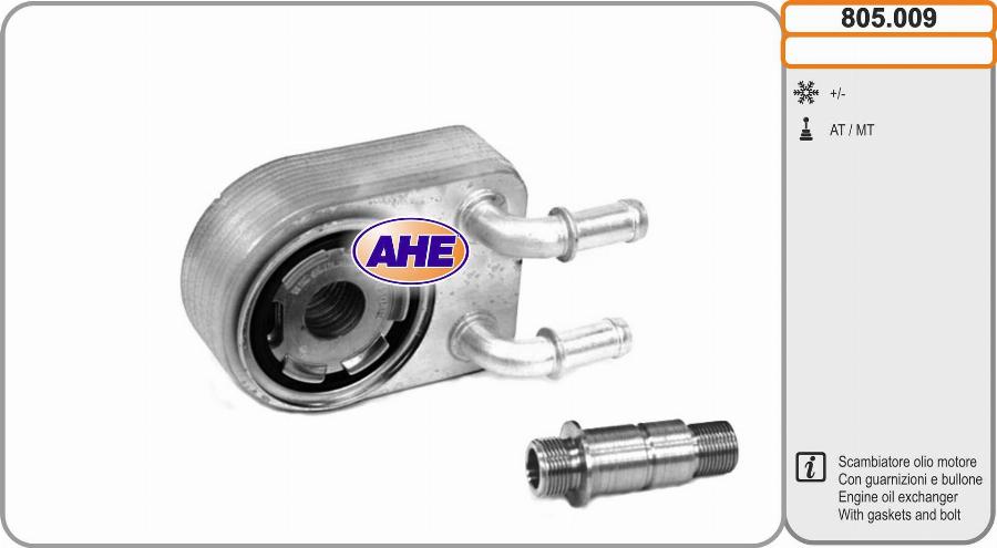AHE 805.009 - Radiator ulei, ulei motor aaoparts.ro