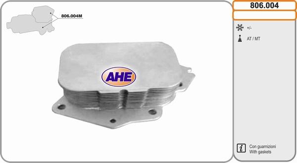 AHE 806.004 - Radiator ulei, ulei motor aaoparts.ro