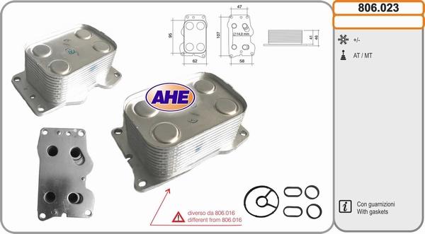 AHE 806.023 - Radiator ulei, ulei motor aaoparts.ro