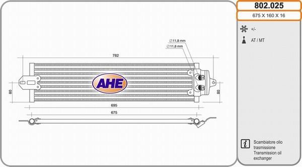 AHE 802.025 - Radiator ulei, ulei motor aaoparts.ro