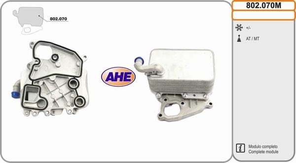 AHE 802.070M - Radiator ulei, ulei motor aaoparts.ro