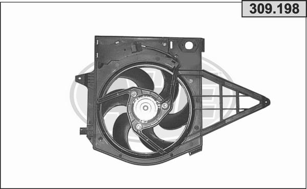 AHE 309.198 - Ventilator, radiator aaoparts.ro