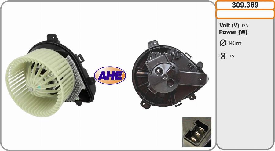 AHE 309.369 - Ventilator, habitaclu aaoparts.ro