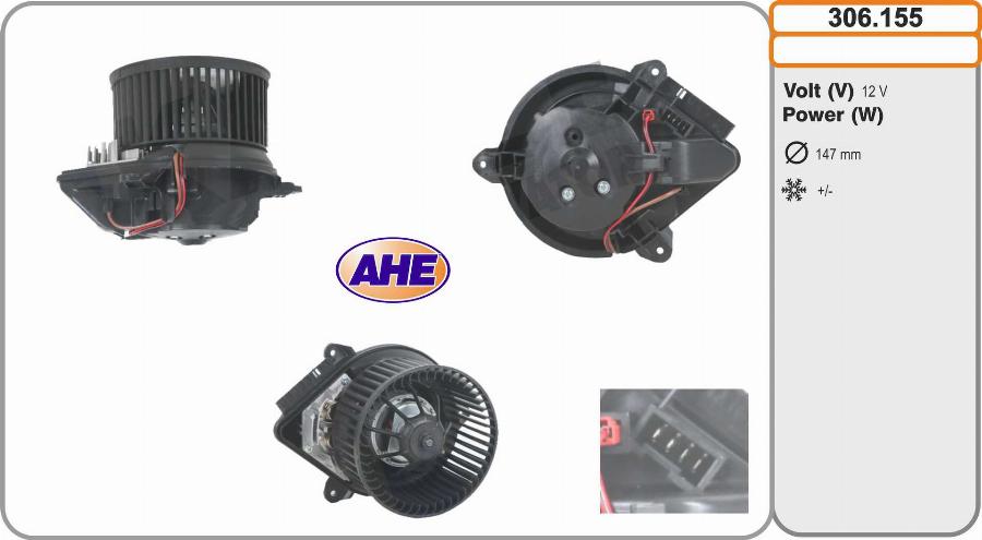 AHE 306.155 - Ventilator, habitaclu aaoparts.ro