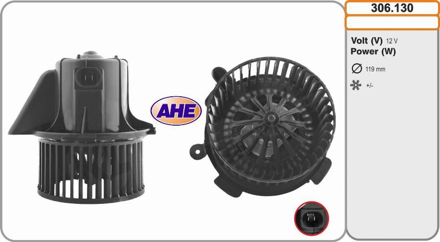AHE 306.130 - Ventilator, habitaclu aaoparts.ro