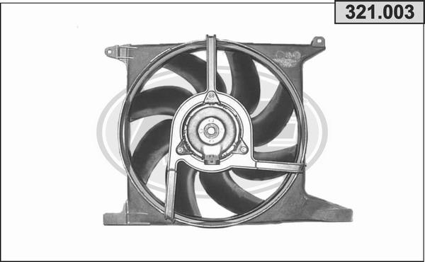 AHE 321.003 - Ventilator, radiator aaoparts.ro