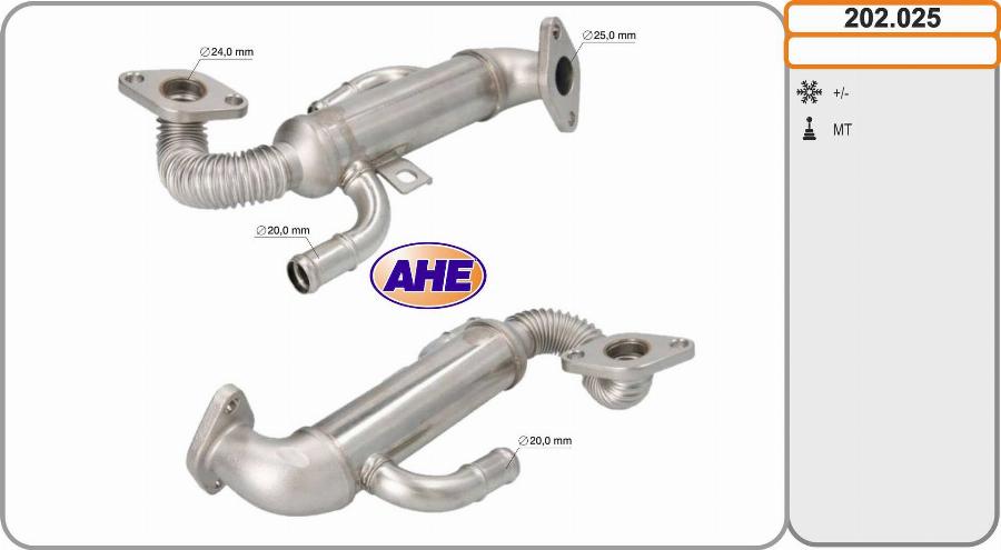 AHE 202.025 - Radiator, recirculare gaze de esapament aaoparts.ro
