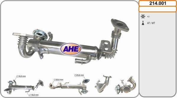 AHE 214.001 - Radiator, recirculare gaze de esapament aaoparts.ro