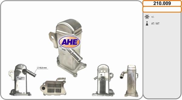 AHE 210.009 - Radiator, recirculare gaze de esapament aaoparts.ro