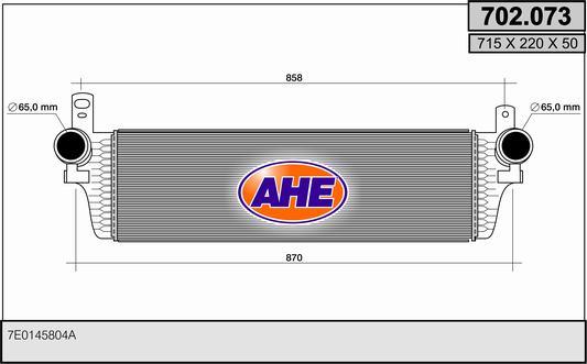 AHE 702.073 - Intercooler, compresor aaoparts.ro