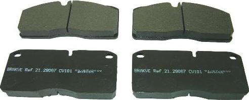 AIR FREN 21.29067 - Set placute frana,frana disc aaoparts.ro
