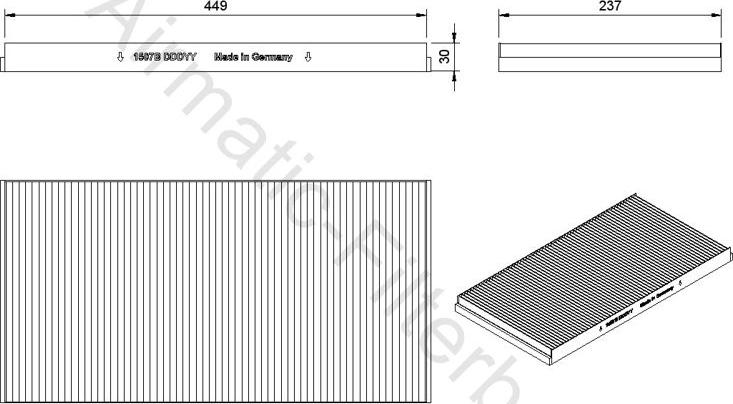 Airmatic IF1507B - Filtru, aer habitaclu aaoparts.ro