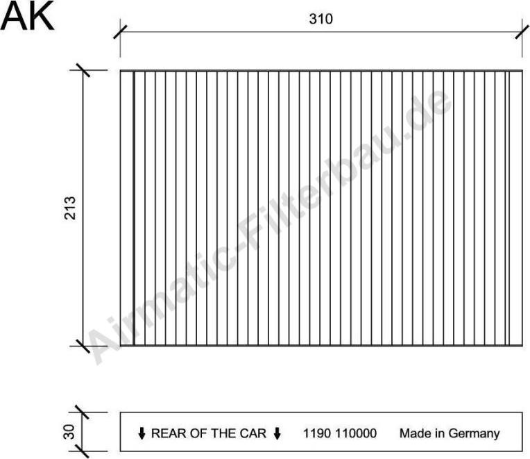 Airmatic IF1190 - Filtru, aer habitaclu aaoparts.ro