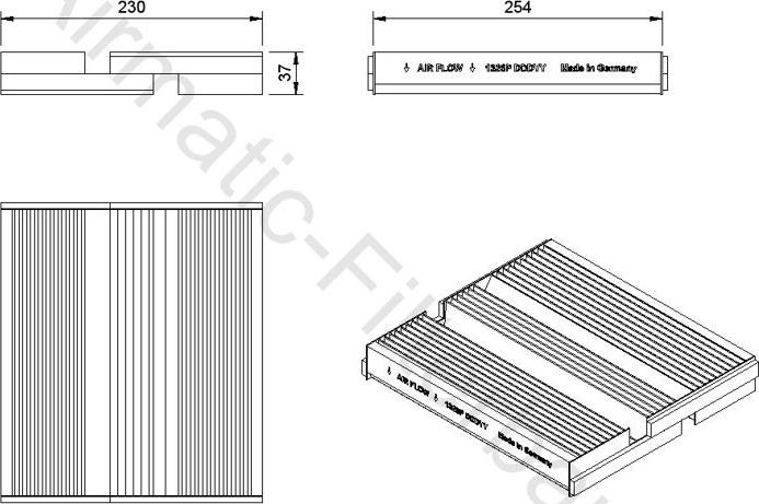 Airmatic IF1326P - Filtru, aer habitaclu aaoparts.ro