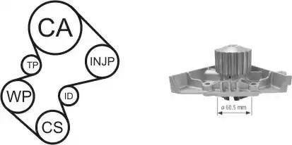 Airtex WPK-169101 - Set pompa apa + curea dintata aaoparts.ro