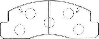 AISIN A1N061 - Set placute frana,frana disc aaoparts.ro