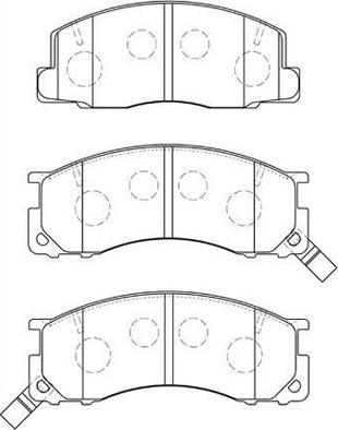 AISIN A1N085 - Set placute frana,frana disc aaoparts.ro