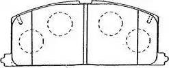 AISIN A1N034 - Set placute frana,frana disc aaoparts.ro